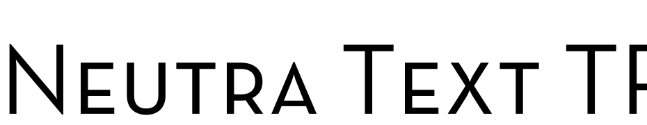 Neutra Text TF SC Yazı tipi ücretsiz indir